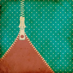 vintage dotted background with zipper N3