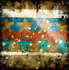 colorful grunge background with stars N2