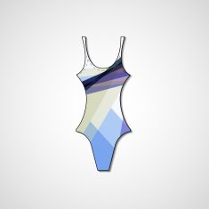 female swimsuit isolated on white background N68