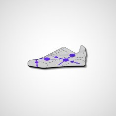 Abstract illustration on sneakers N134