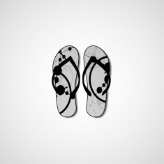 Abstract illustration on flip flops N140