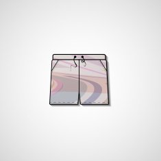 Abstract illustration on shorts N151