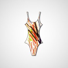 female swimsuit isolated on white background N72