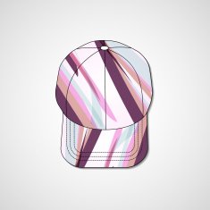 Abstract illustration on peaked cap N138