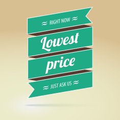 Lowest price poster vector illustration