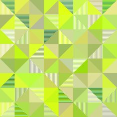 Abstract triangles vector green background