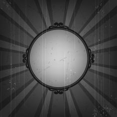 Retro frame on old grunge background