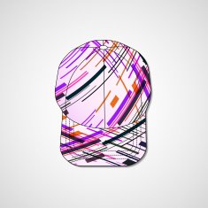 Abstract illustration on peaked cap N139