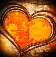 grunge heart illustration N3