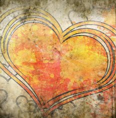 grunge heart illustration N4