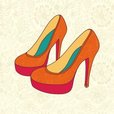 high-heeled vintage shoes N3