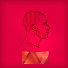 illustration with a male face N2