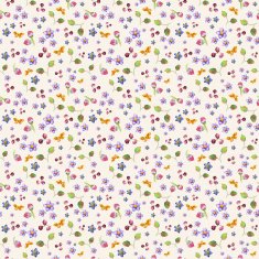 floral seamless texture of watercolor
