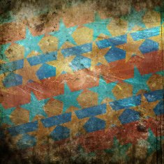 colorful grunge background with stars N5
