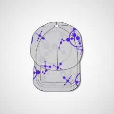 Abstract illustration on peaked cap N141