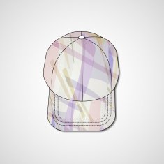 Abstract illustration on peaked cap N142