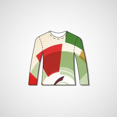 Abstract illustration on sweater N145