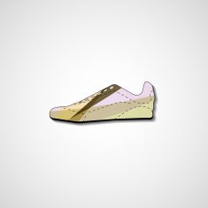 Abstract illustration on sneakers N145