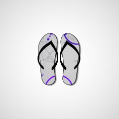 Abstract illustration on flip flops N148