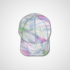 Abstract illustration on peaked cap N146
