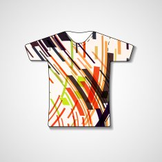 Abstract illustration on t-shirt N138