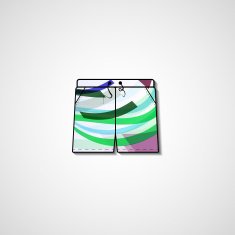 Abstract illustration on shorts N162