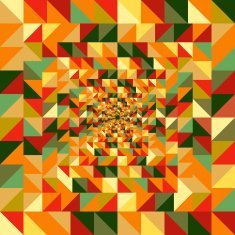 Fall season triangle visual effect abstract seamless pattern background illustration