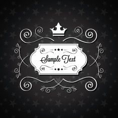 Vector Abstract Background for Sample Text with Stars