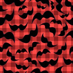 seamless pattern "hipster style"