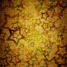 abstract grunge stars on canvas