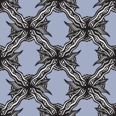Black and white abstract seamless pattern N2