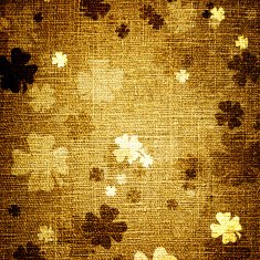 grunge trefoils on canvas