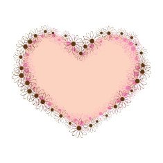 Heart from flowers N2