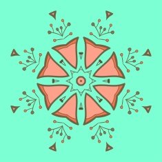 Circle ornament ornamental round lace N2