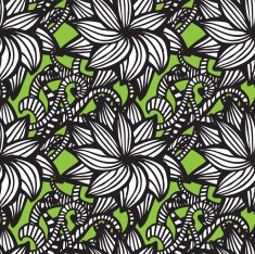 Elegant seamless pattern with flowers N7