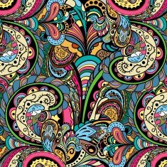 Vector vintage floral pattern N6