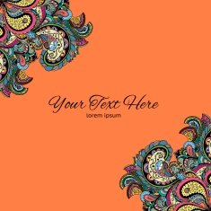 Vector vintage floral pattern N7