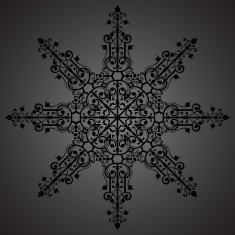 Vintage background ornament black star