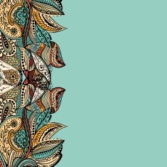 Vector vintage floral pattern N9