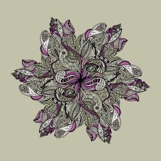 Vector vintage floral pattern N10
