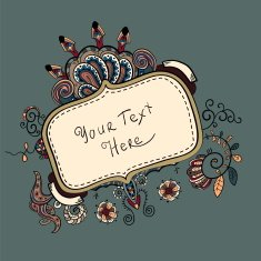 Ornate vintage label