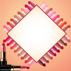 background for message lipstick