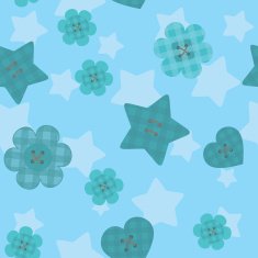 funny little buttons seamless pattern on evening background