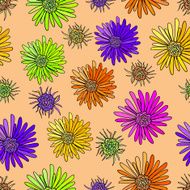 Decoration element Floral style Seamless N3