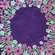 flower card and grungy background