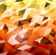 Abstract orange combination of triangle Vector eps10