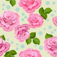 Flower texture with roses seamless