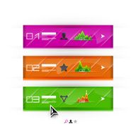 Vector abstract banners