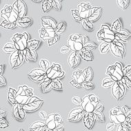 Rose seamless background N3