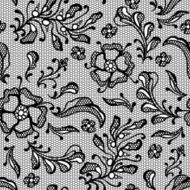 Vintage lace background ornamental flowers Vector texture N13